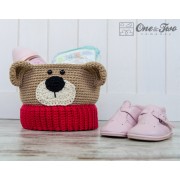 Teddy Bear Basket - Crochet Pattern