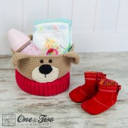 Teddy Bear Basket - Crochet Pattern