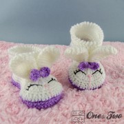 Olivia the Bunny Booties - Toddler Sizes - Crochet Pattern