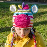 Rainbow Zebra Hat Crochet Pattern