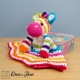 Rainbow Zebra Security Blanket Crochet Pattern