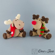 Reindeer and Moose Lovey and Amigurumi Crochet Patterns Pack