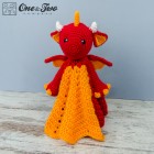 Felix the Baby Dragon Security Blanket Crochet Pattern