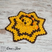 Logan the Lion Security Blanket Crochet Pattern