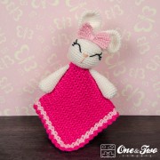 Olivia the Bunny Security Blanket Crochet Pattern