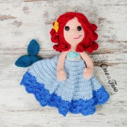Marina the Mermaid Lovey and Amigurumi Crochet Patterns Pack