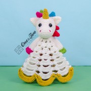 Nuru the Unicorn Lovey and Amigurumi Crochet Patterns Pack