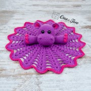 Pip the Hippo Security Blanket Crochet Pattern