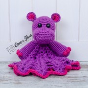 Pip the Hippo Security Blanket Crochet Pattern