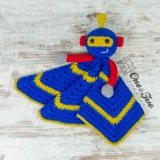 Robby the Robot Security Blanket Crochet Pattern