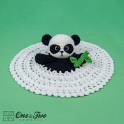 Zhen the Panda Security Blanket Crochet Pattern