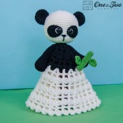 Zhen the Panda Security Blanket Crochet Pattern