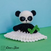 Zhen the Panda Security Blanket Crochet Pattern