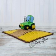 Gus the Tractor Security Blanket Crochet Pattern
