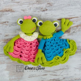 Kelly the Frog Security Blanket Crochet Pattern