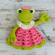 Kelly the Frog Security Blanket Crochet Pattern