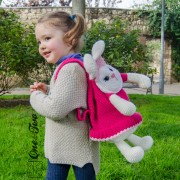 Olivia the Bunny Backpack Crochet Pattern