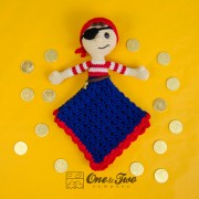 Pete and Penny the Pirates Security Blanket Crochet Pattern