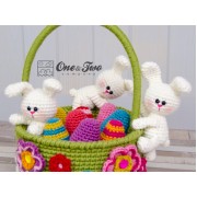 Little Bunnies Easter Basket Crochet Pattern