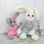 Bo the Bunny Cuddler Crochet Pattern