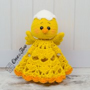 Coco the Little Chicken Lovey and Amigurumi Crochet Patterns Pack - English, Dutch, German, Spanish, French