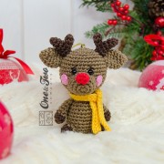 Christmas Ornaments: Reindeer, Penguin and Polar Bear Crochet Pattern - English, Dutch, German