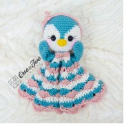 Priscilla the Sweet Penguin Security Blanket Crochet Pattern - English, Dutch, German