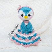 Priscilla the Sweet Penguin Security Blanket Crochet Pattern - English, Dutch, German
