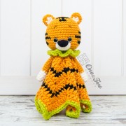 Denver the Tiger Minilovey Crochet Pattern - English, Dutch, German, Spanish, French