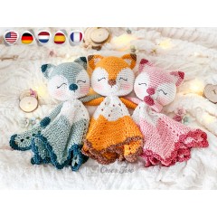 Remy the Fox Minilovey Crochet Pattern - English, Dutch, German, Spanish, French