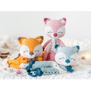 Remy the Fox Minilovey Crochet Pattern - English, Dutch, German, Spanish, French