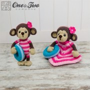 Lily the Baby Monkey Lovey and Amigurumi Crochet Patterns Pack