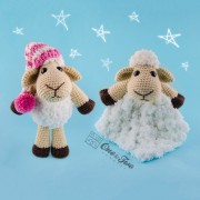 Chloe the Sheep Lovey and Amigurumi Crochet Patterns Pack