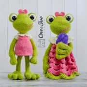 Kelly the Frog Lovey and Amigurumi Crochet Patterns Pack