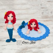 Marina the Mermaid Lovey and Amigurumi Crochet Patterns Pack