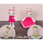 Olivia the Bunny Lovey and Amigurumi Crochet Patterns Pack