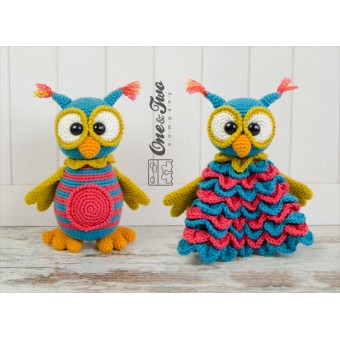 Quinn the Owl Lovey and Amigurumi Crochet Patterns Pack