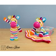 Rainbow Zebra Lovey and Amigurumi Crochet Patterns Pack