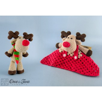 Reindeer and Moose Lovey and Amigurumi Crochet Patterns Pack