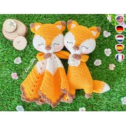 Remy the Fox Minilovey and Amigurumi Crochet Patterns Pack - English, Dutch, German, Spanish, French