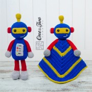 Robby the Robot Lovey and Amigurumi Crochet Patterns Pack
