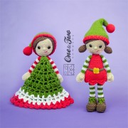 Jingle and Belle Santa's Helper Lovey and Amigurumi Crochet Patterns Pack