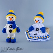 Snowman Lovey and Amigurumi Crochet Patterns Pack